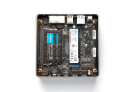 Mini PC ultra-compact Maxtang avec processeur AMD Ryzen série 200, graphismes Radeon, double canal DDR5, DP2.1, HDMI2.1, USB4, affichages