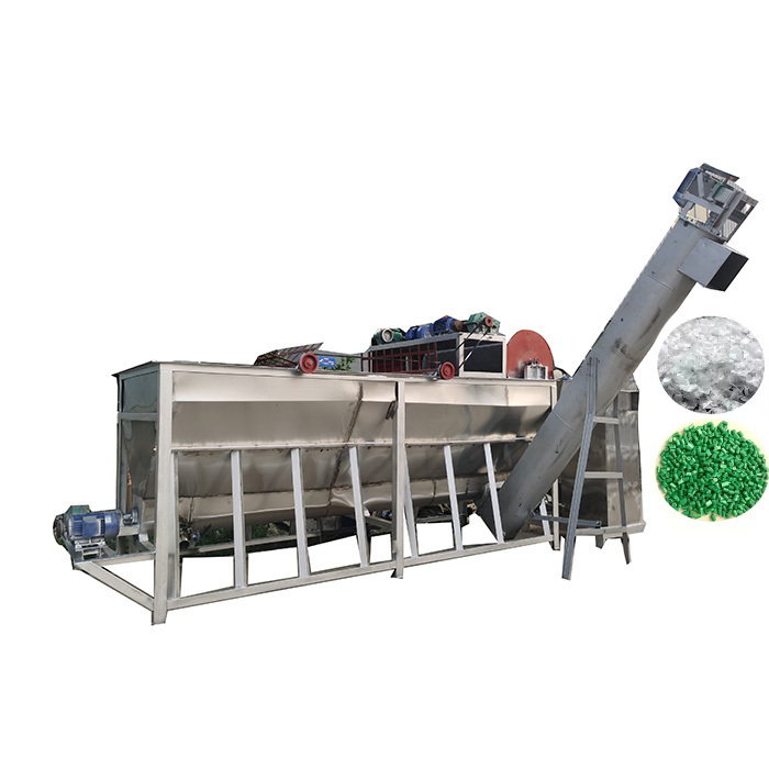 Waste PET Plastic Bottle Flakes Washing