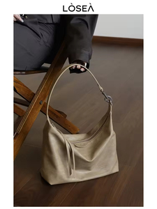 Losea กระเป๋าส่งเอกสารสะพายไหล่สำหรับผู้หญิงหรูหรา, 2025แบบดั้งเดิม 'Time POST office' กล่องอาหารกลางวันของจีนแบบมีซิปปิด - Product Image 5