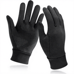 Guantes de Carreras MUDASSAR SPORTS, % Algodón, Compatibles con Pantalla Táctil, Transpirables, Resistentes al Viento, Antideslizantes, Cierre con Cordón en los Dedos - Product Image 6