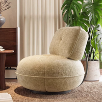 Fauteuil d'appoint moderne en tissu, canapé individuel de luxe pour appartement et balcon, fauteuil à bascule, prix direct usine, prêt à être expédié