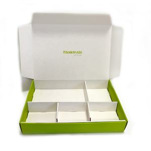 กล่องบรรจุภัณฑ์ซูชิแบบย่อยสลายได้สั่งทำขายส่ง กล่องซูชิแบบใช้แล้วทิ้งสำหรับส่งอาหารกลับบ้าน กล่องซูชิแบบนำกลับบ้านพร้อมช่องแบ่ง - Product Image 5