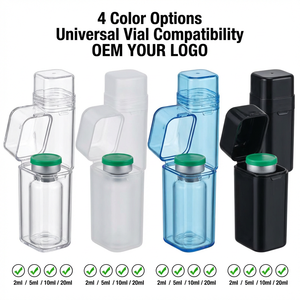 กล่องป้องกันแบบชิ้นเดียวสำหรับขวดยาเกรดทางการแพทย์ - กล่องใส PP ทนแรงกระแทกสำหรับตัวอย่างการวิจัยมูลค่าสูงขนาด 2 มล. ถึง 10 มล. - Product Image 2