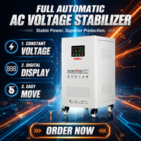 Régulateur de tension entièrement automatique monophasé 20 KVA à enroulement en cuivre pour commande de servomoteur, modèle SVC/TND