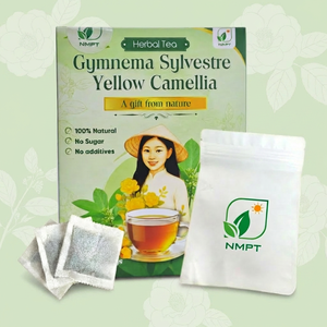 Vietnamese Cold-Dried Gymnema Sylvestre Herbal <b>Tea</b> with Yellow Camellia Flower <b>Tea</b> Bags <b>Box</b> for Natural Energy OEM Accepted - Product Image 1
