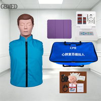 Maniquí de RCP de Medio Cuerpo para Adultos, Material TPE, Marca GUANBANG, Modelo de Entrenamiento de Reanimación y Primeros Auxilios Médicos