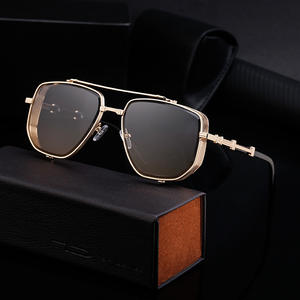 Gafas de Sol Cuadradas para Hombre ZS-98253, UV400, Marco de PC, Lentes Azules, Empaque en Caja, Estilo Punk, Diseño Retro - Product Image 2