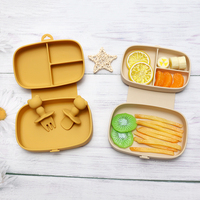 Diviseur de vaisselle pour bébé en silicone de qualité alimentaire sans BPA pour les repas des enfants