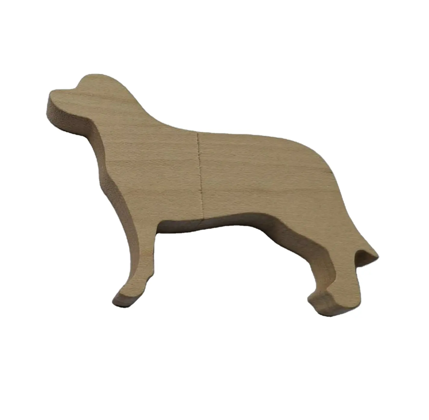 Regalo de la novedad Perro de madera Forma de animal USB Memory Stick Thumb Drive 32GB 16GB 8GB Walnut Maple Wood Flash Drive y caja