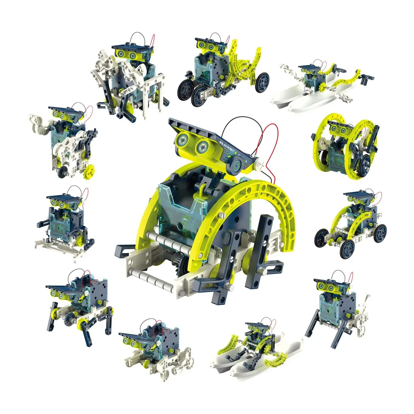 12 в 1 «сделай сам», робот на солнечной батарее