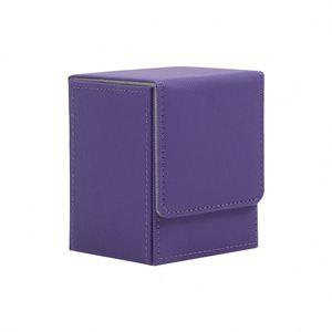 Factory-Hot-Selling Storage Color <b>Playing</b> Poker Packaging Box Pu Leather Vertical Insert Game <b>Card</b> Case - Product Image 4