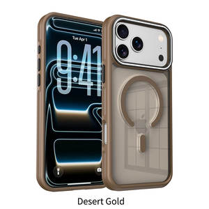 Étui de téléphone de haute qualité en TPU+PC électro-plaqué magnétique, protection 360° pour 17 Pro Max/ Finition mate, résistant aux chocs - Product Image 5