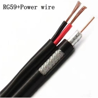 Cables de comunicación de datos RG59 + 2C coaxial, cortacésped oaxial