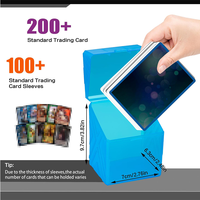 Étui de rangement pour cartes de jeu de collection compatible, coque rigide en EVA, étanche, avec fermeture éclair, sac de voyage pour cartes, organisateur de jeu portable