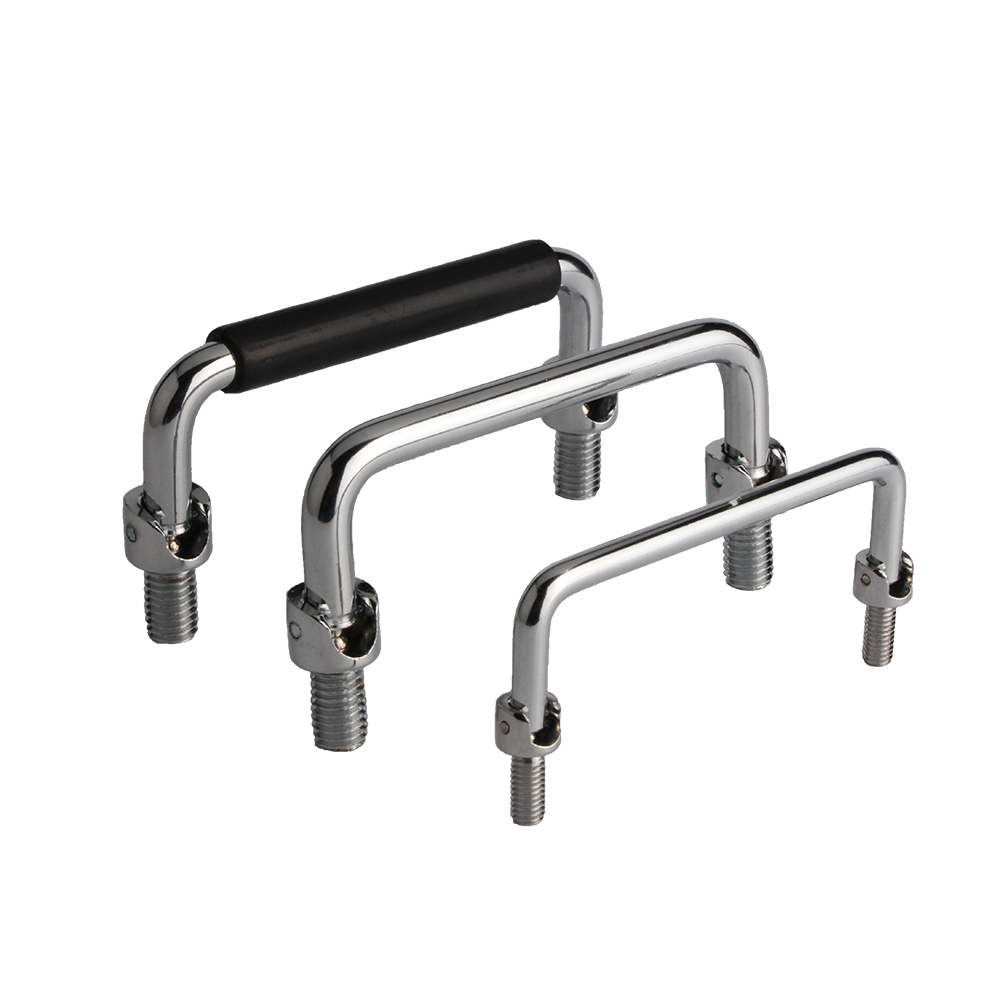 LS506 304 Stainless Steel Metal 90 Degree Mechanical Equipment Metal 3-15/16" Center to Center Folding Pull Handle