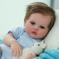 Poupée Reborn réaliste de 19 pouces en vinyle souple, jouet pour enfants, cadeau, vente en gros, personnalisable