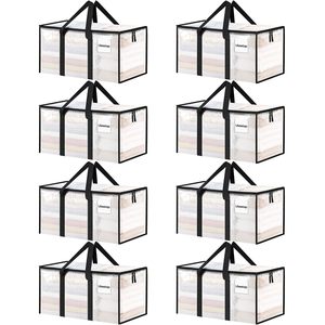 Custom Waterproof Transparent Quilts Clothes <strong>Storage</strong> <strong>Bag</strong> Coated Woven Clear Heavy Duty <strong>Extra</strong> <strong>Large</strong> Moving <strong>Bag</strong> - Product Image 1