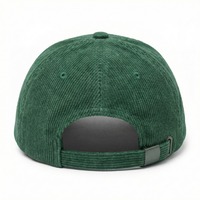 Casquettes personnalisées OEM avec logo brodé, 6 panneaux, style surf, non structurées, en velours côtelé, avec fermeture snapback, pour le sport