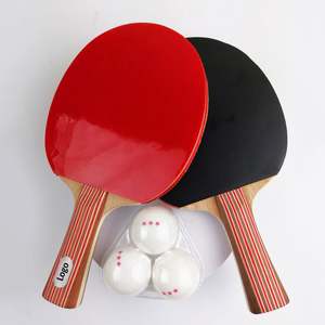 Raqueta de tenis de mesa de madera duradera al por mayor con púas de goma, mango recto, ligera, para práctica diaria - Product Image 6