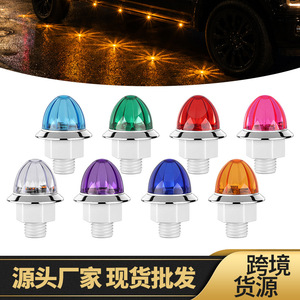 ไฟ LED ด้านข้างขนาด 1.25 นิ้วสีส้มสำหรับเปลี่ยนและซ่อมแซมรถบรรทุกพ่วง - Product Image 2