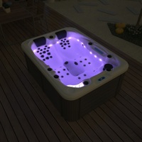 Baignoire de massage spa de haute qualité pour 3 personnes, pour l'extérieur, avec jets d'air, jacuzzi, baignoires de massage chaudes