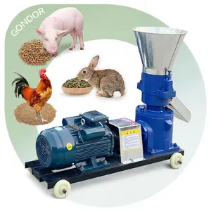 Rabbit Chicken a Pellets Pour Tracteur Agricole Animal Feed 4 Roller Model-300 Fodder Pellet Make Machine