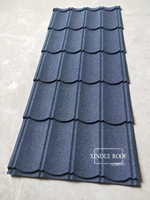 Tôles de Toiture Carrées Africa Alu Zinc Eurotile 50 ans de Garantie, Longue Portée, Effet Pierre Sable pour Maisons et Ateliers