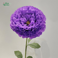 Buatan tangan buatan kertas raksasa Set bunga Peony mewah dekorasi acara pernikahan bunga pajangan dalam ruangan pengaturan panggung