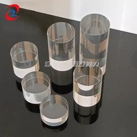 Blocs acryliques ronds solides clairs Tige de cylindre acrylique personnalisée