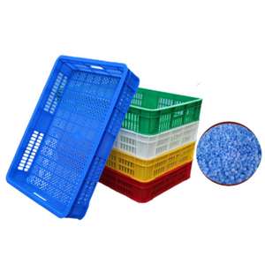 China Factory Cheap Price Plastic Crate stackable food grade storage plastic crates for tomatoes