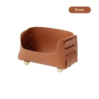 Plateau de rangement en cuir pour bureau et maison, organisateur de cartes de visite, clés et pièces de monnaie, idéal pour mini-canapé, vente en gros