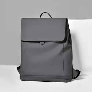Sac à dos pour homme 20-35L imperméable avec compartiment pour ordinateur, usage quotidien, couleur unie noir gris vert militaire, automne 2024 - Product Image 3
