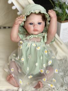 Dongguan Boutique Gril รูปแกะสลักเกิดใหม่ขนาด65ซม. ตุ๊กตาลากควีนสไตล์แอฟริกาใต้ - Product Image 3