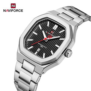 Nouvelle montre à quartz de luxe 9271, populaire, sportive et tendance, étanche 3 ATM, avec calendrier lumineux, bracelet en acier inoxydable et boîtier en alliage. - Product Image 2