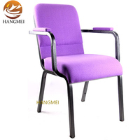 HM-C65 Populaire Personnalisation Noir Fer Accoudoir Chaise D'église