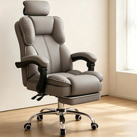 Chaise de bureau ergonomique pour la maison, réglable en hauteur, inclinable, confortable pour de longues périodes assises, chaise de jeu avec dossier pivotant