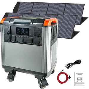 BIGINVERTER Centrale Électrique Portable 4000W Batterie LiFePO4 4032Wh Compatible Panneau Solaire & Voiture Système d'Énergie à Onde Sinusoïdale Pure - Product Image 2