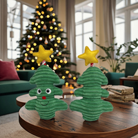 Jouet pour chien en peluche sur le thème de Noël personnalisé en gros, jouet pour chien en coton 2025D, corde de Noël, jouet à mâcher interactif qui couine
