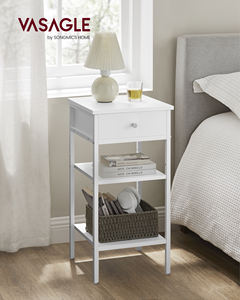 Vente en gros <span class=keywords><strong>VASAGLE</strong></span> <span class=keywords><strong>Table</strong></span> d'appoint industrielle <span class=keywords><strong>Table</strong></span> <span class=keywords><strong>de</strong></span> <span class=keywords><strong>chevet</strong></span> haute blanche avec tiroir - Product Image 2