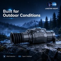 Cámara Termográfica Monocular de Alta Definición, Impermeable IP66, Instrumento de Observación de Largo Alcance para Exteriores con Grabación Wifi