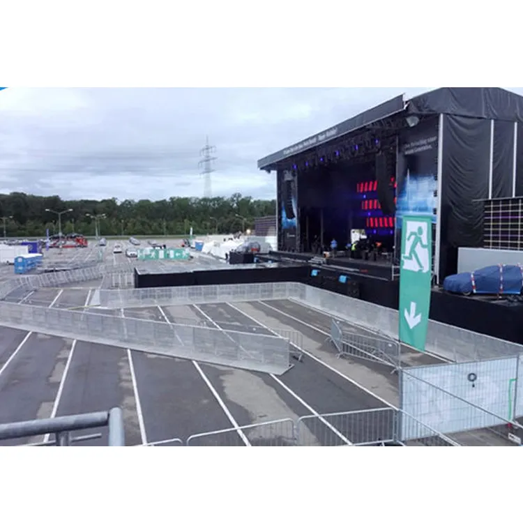 Barrières extérieures de contrôle des foules de concert de Barricade en acier piétonnier temporaire de haute qualité pour l'événement