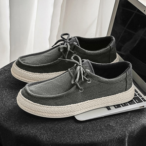 Chaussures de sport décontractées tendance pour hommes, personnalisables en gros, style marche, mocassins plats en toile, chaussures confortables - Product Image 5