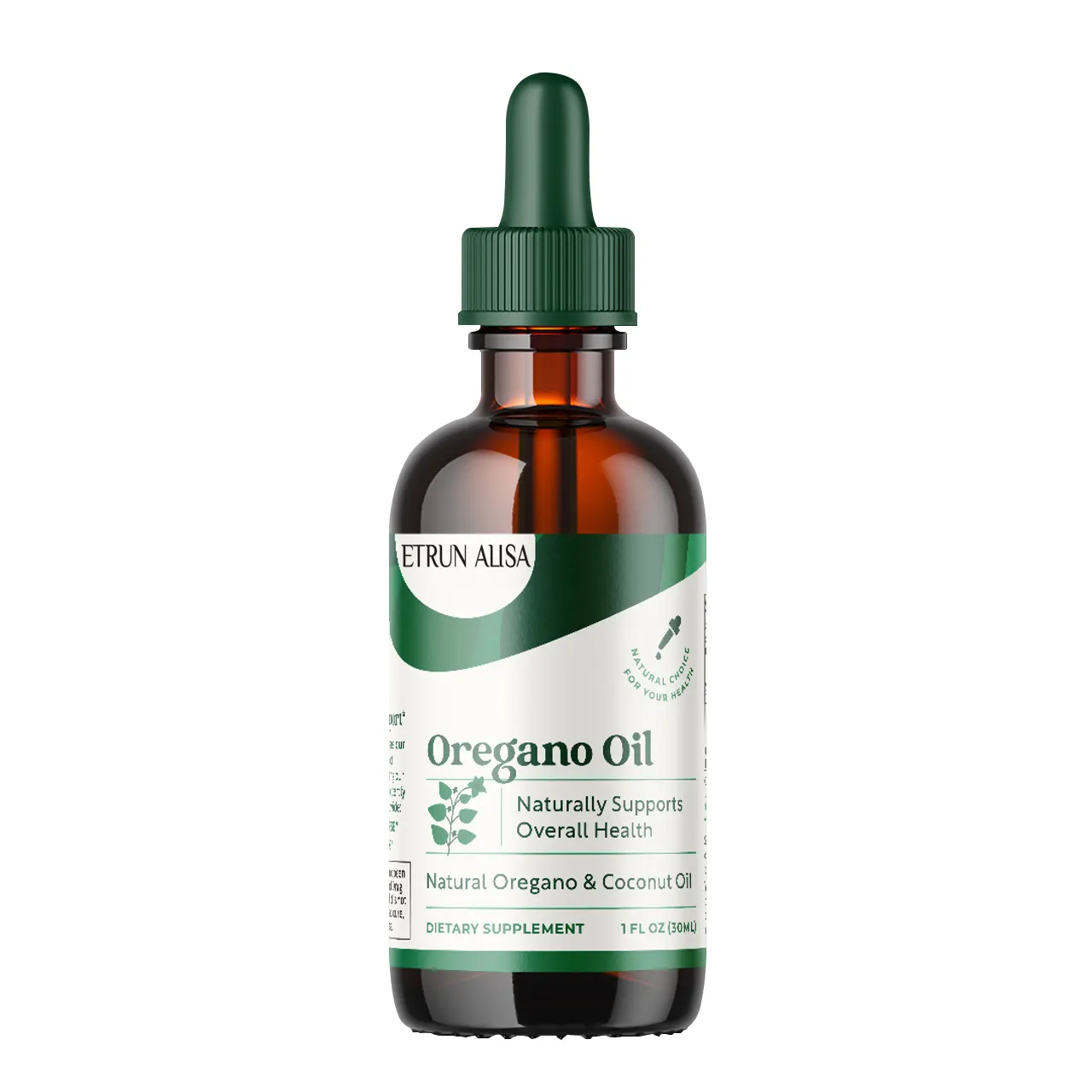 ETRUN private label Vegan Oregano Oil 100% Pure Undiluted Antioxidant Immune Support Supplement