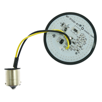 Feux arrière LED de moto clignotants 1156 Bullet Plug & Play (paire) Chrysanthème compatibles avec les modèles Harley dotés d'une prise Bullet 1156 de 2 pouces