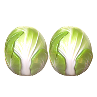 Vente en gros salière et poivrière en céramique sur mesure pour choux pots d'assaisonnement en forme de légumes pour table à manger et décoration de cuisine