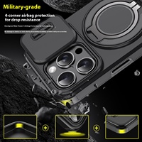 Étui de protection tout compris pour téléphone portable pour iPhone 17 Pro Max 360 Degree Leading 15 Push Window Bracket 14 Phone Grip