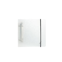 Classeurs en plastique pour enveloppe en papier A5 3 anneaux en métal couverture de protection de classeur durable en plastique translucide transparent pour album à faire soi-même