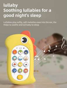 Housse de téléphone en silicone <span class=keywords><strong>dinosaure</strong></span> éducatif précoce jouet électrique musical de confort de sommeil de bébé en plastique de qualité PANDAS - Product Image 6