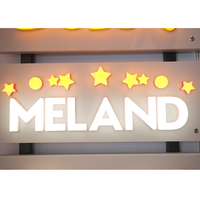 Letras 3D con Canal de Luz LED, Letras Acrílicas 3D con Iluminación Frontal, Letrero Acrílico con LED, Personalización, Letrero LED con Luz Frontal