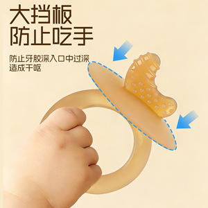 Mordedor de silicona para bebés con forma de hongo, anillo de dentición para bebés de 0 a 24 meses con diseño de frutas - Product Image 2